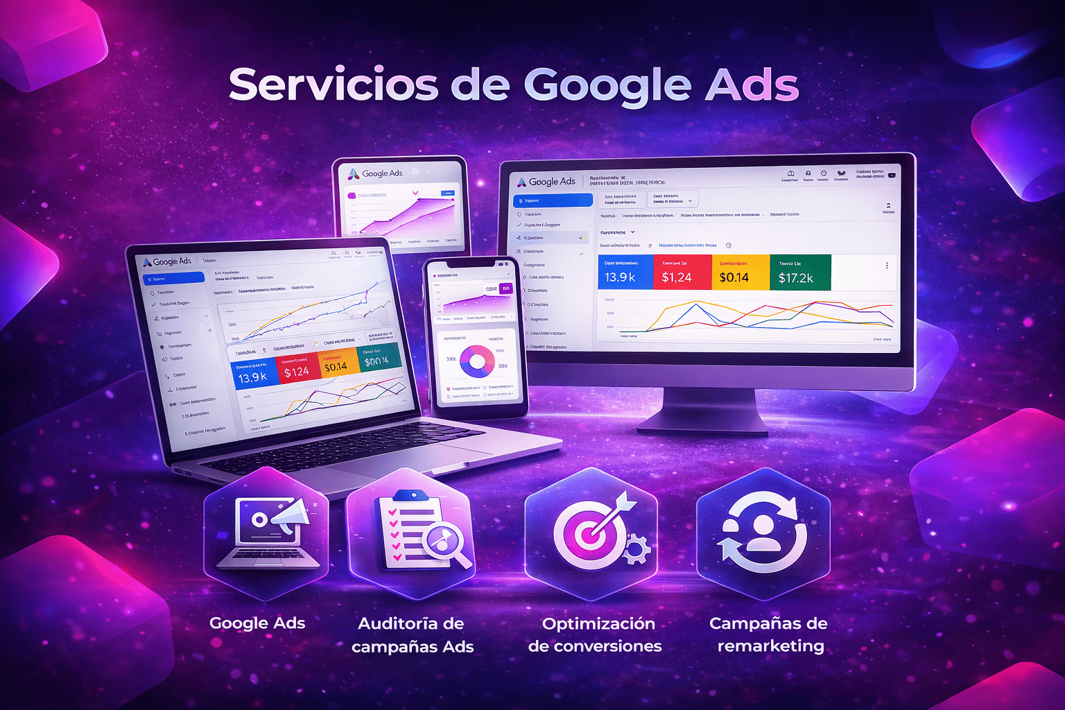 Servicios de Google Ads en Lima como gestión de campañas, auditoría y optimización de conversiones