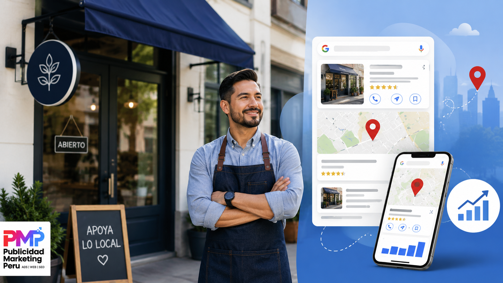 SEO para negocios locales en Lima mostrando estrategia digital para aparecer en Google